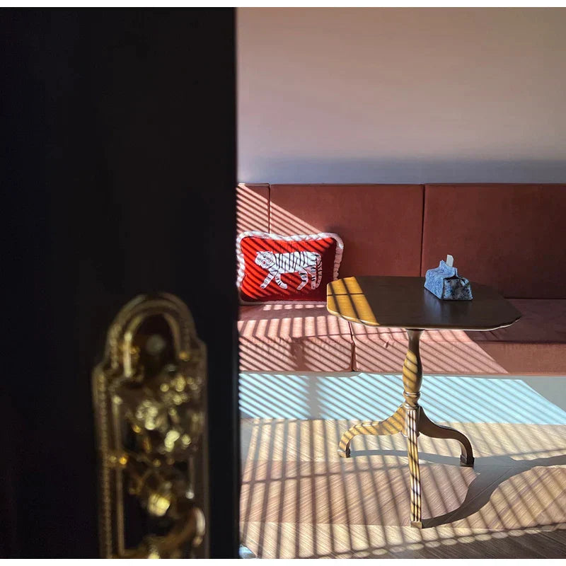DecorBites™ Furry Tiger Embroidery Velvet Cushion Cover 40x55cm: Retro Charm Luxury Home Decor