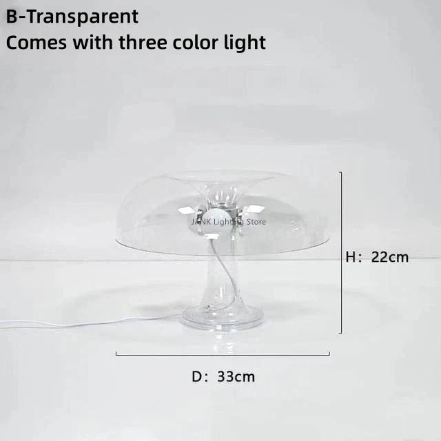 DecorBites™ Designer LED Mushroom Table Lamp for Modern Minimalist Decor Lighting in Bedroom & Living Room