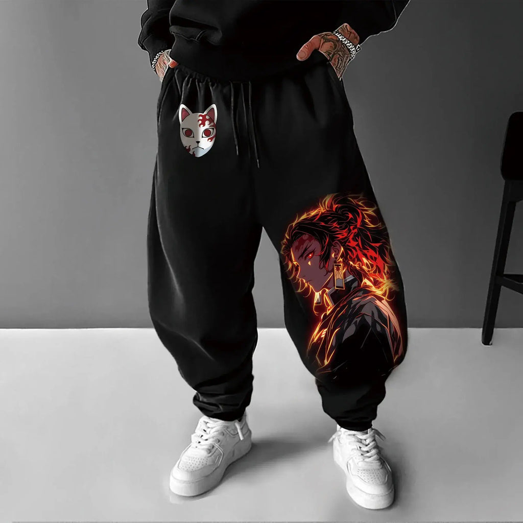 Demon Slayer Anime Men Sweatpants Y2K Streetwear