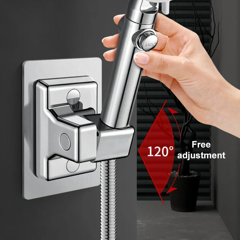 DecorBites™ Adjustable Wall Mounted Shower Head Holder for Bathroom Accessories