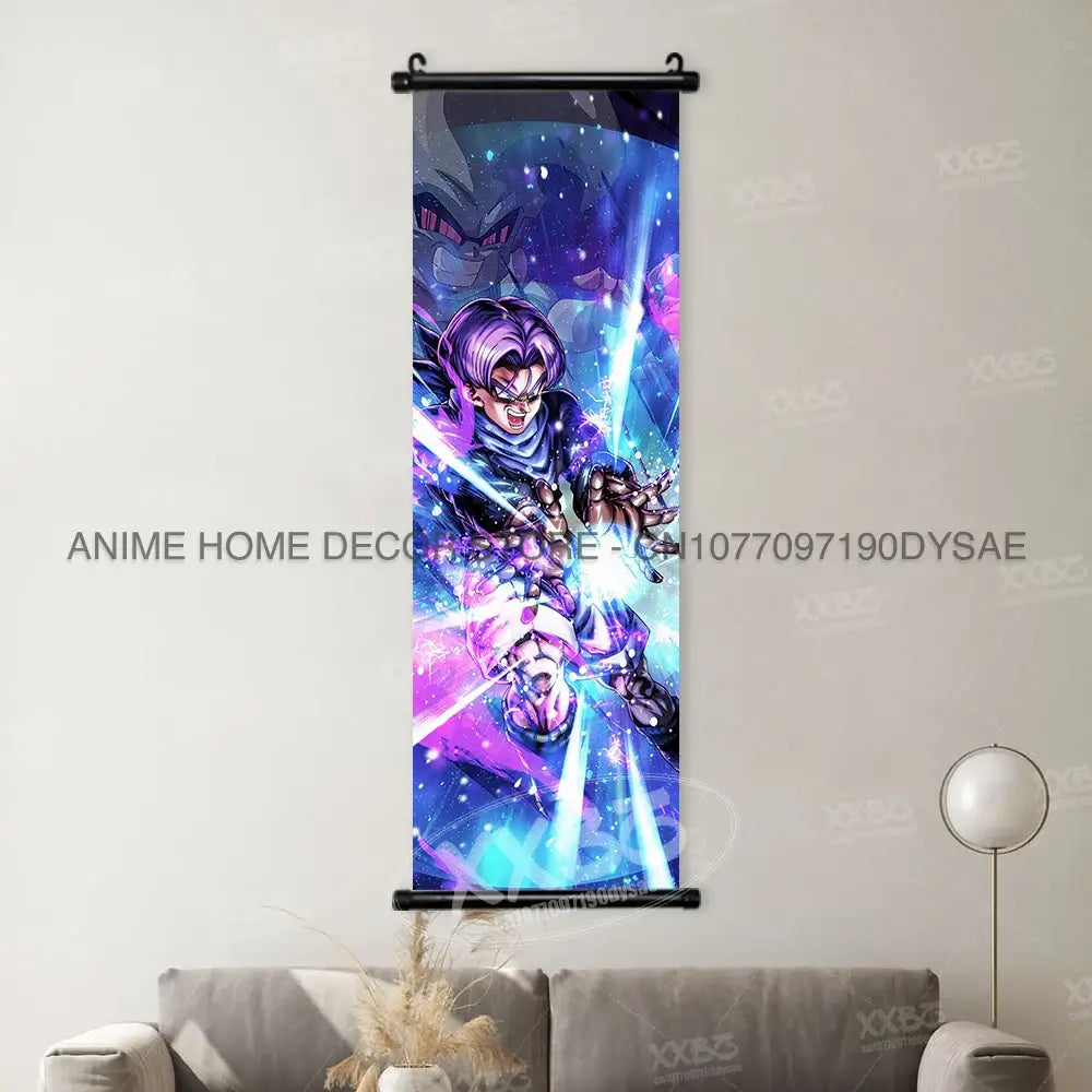 Dragon Ball Posters: Goku & Vegeta Hanging Scroll Wall Art