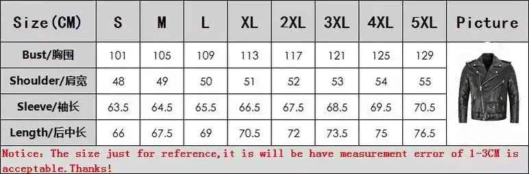 Men's PU Leather Motorcycle Fashion Slim Fit Leather Coat