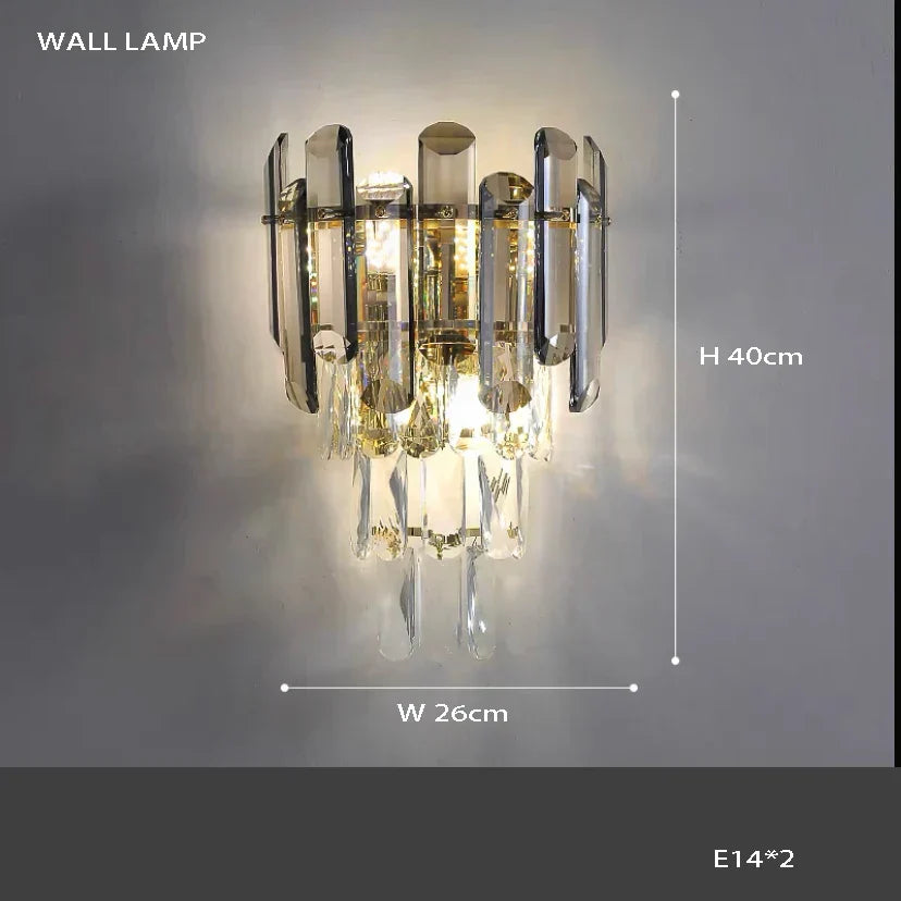 DecorBites™ Crystal Round Chandelier: Modern Dining Room Lighting Fixture, Nordic Style Decoration