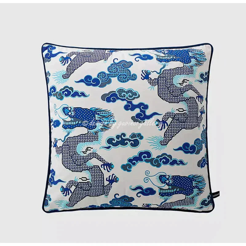 DecorBites™ Crane Art Luxury Throw Pillow Case for Bed & Sofa