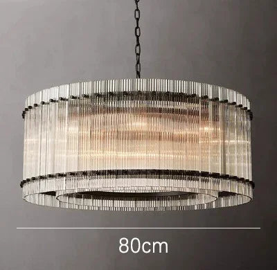 DecorBites™ Gold Double Layer Ring Crystal Pendant Light for Elegance in Every Room