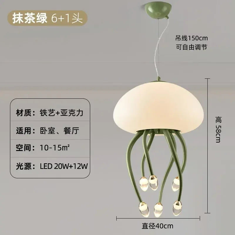 DecorBites™ Kawaii LED Jellyfish Lamp Art for Bedroom Decor & Lighting