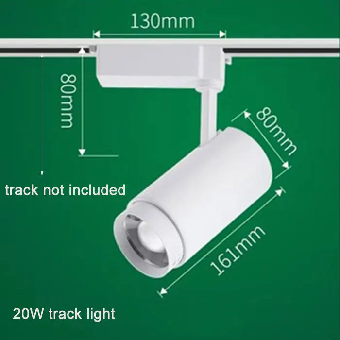 DecorBites™ Adjustable Focus Industrial Black Track Spotlights