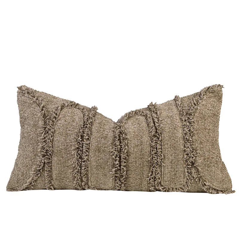 DecorBites™ Luxe Black Fluffy Throw Pillow Cover - Modern Simplicity & Art Deco Design
