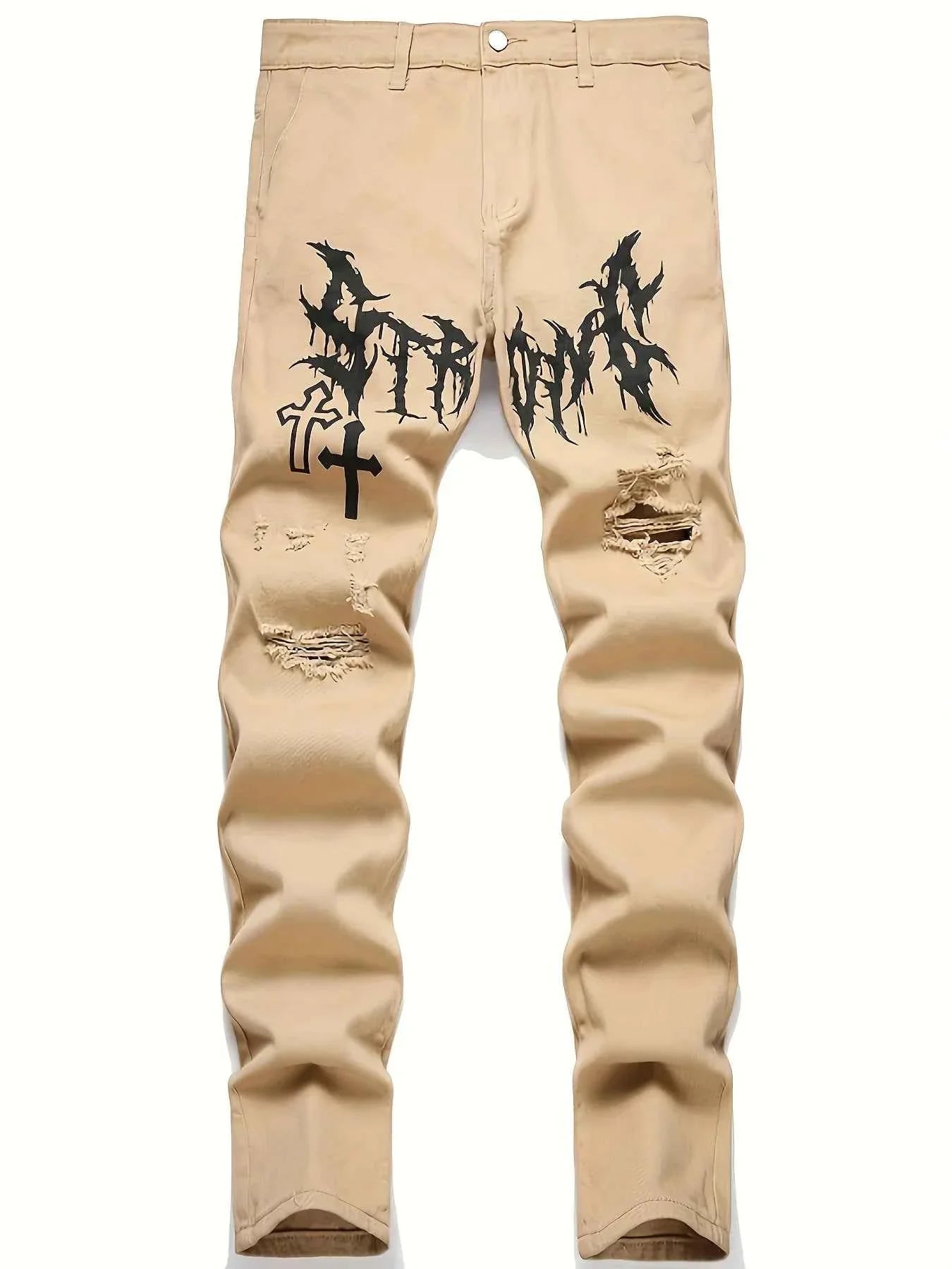 Men's Streetwear Paint Printed Pants