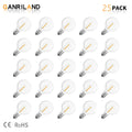 DecorBites™ G40 1W PET LED Bulbs - E12 Screw Base Shatterproof Globe Bulbs - Outdoor String Lights
