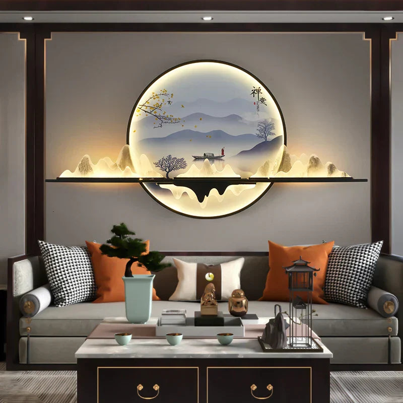 DecorBites™ Landscape LED Wall Picture Light for Home Living Bedroom Study