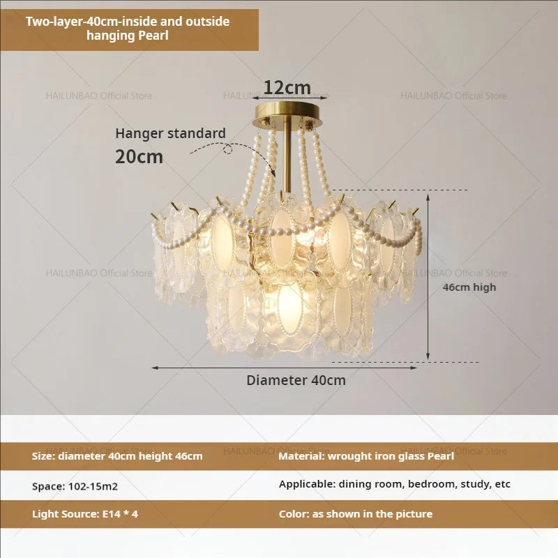 DecorBites™ Cream Wind Crystal Chandelier - Elegant French Design for Luxury Living Spaces