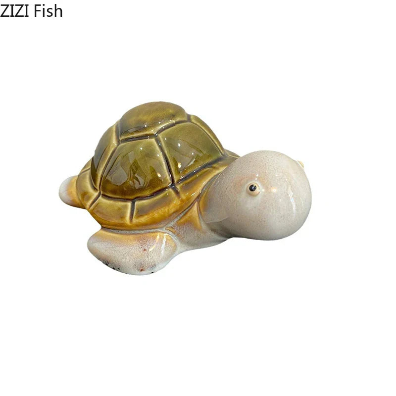 DecorBites™ Cute Turtle Statue Tray Desk Ornament Room Decor Creative Sculpture