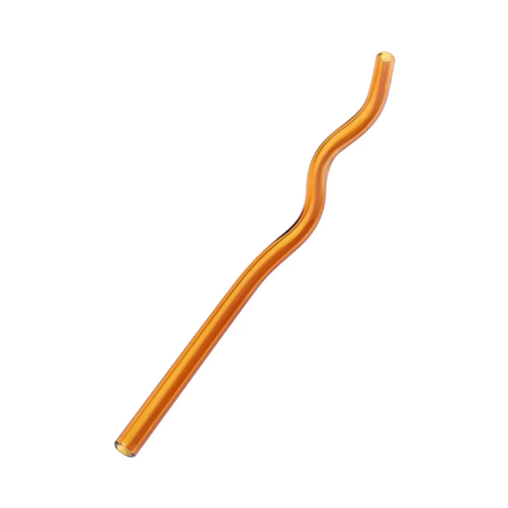 DecorBites™ Glass Straws Set - Eco-Friendly Reusable Colorful Drinking Tubes