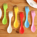 DecorBites™ Kids 3-in-1 Spork Combo Set for Camping, Hiking, and Picnics