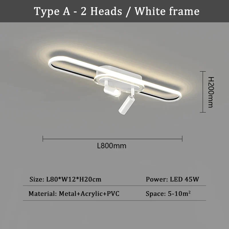 DecorBites™ LED Chandelier: Modern Ceiling Lighting for Living Dining Bedroom Kitchen Aisle