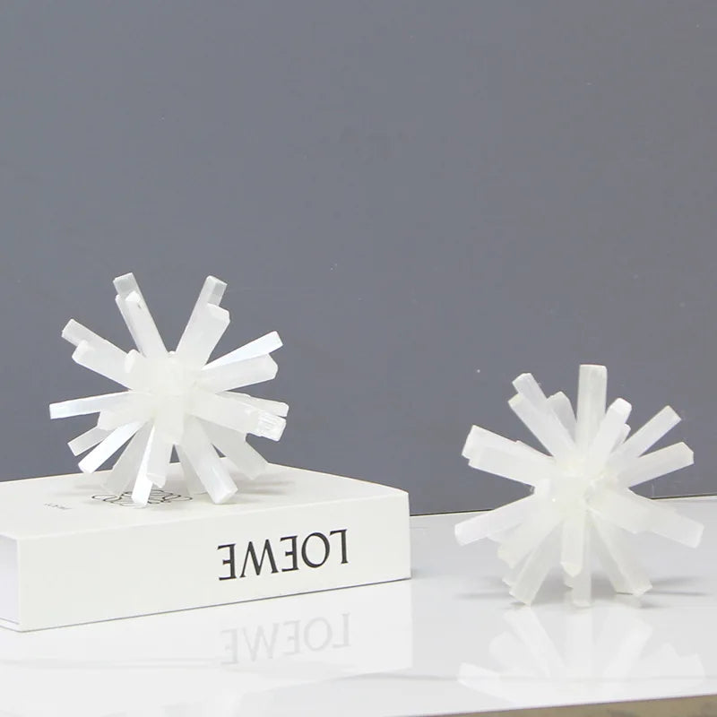 DecorBites™ Crystal Metal Sea Urchin Figurine Home Decor Ornament