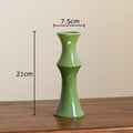 DecorBites™ Bamboo Shape Ceramic Vase: Table Decoration & Floral Arrangement in Room