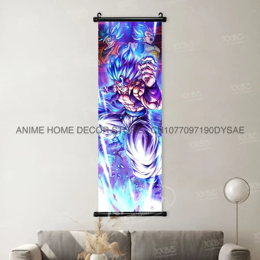 Dragon Ball Posters: Goku & Vegeta Hanging Scroll Wall Art