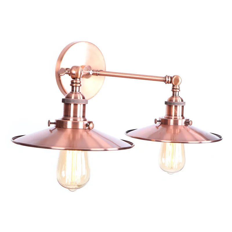 DecorBites™ Dual Head Pink LED Wall Light for Bedroom Decor & Hotel Industrial Style