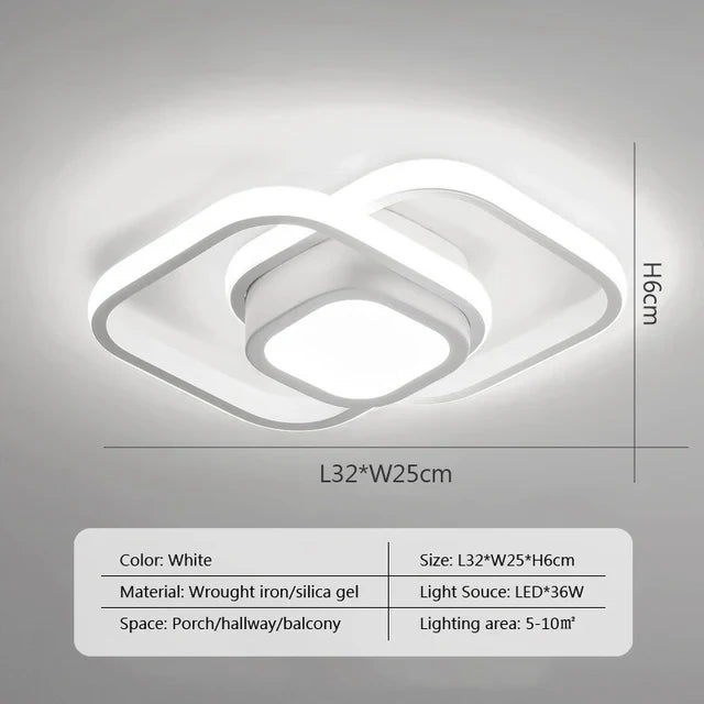DecorBites™ LED Ceiling Chandelier Modern Bedroom Lamp Indoor Decor Surface Mounted Lighting