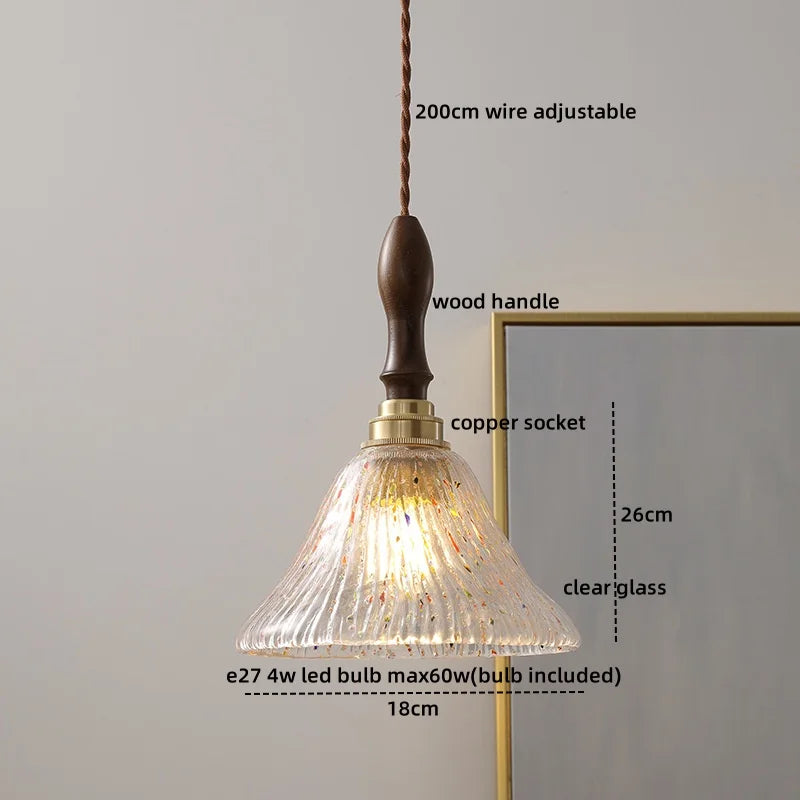 DecorBites™ Glass Copper LED Pendant Lights - Modern Home Decor Hanging Lamp
