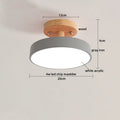 DecorBites™ Acrylic Wood LED Ceiling Light – Nordic Indoor Lighting Fixture