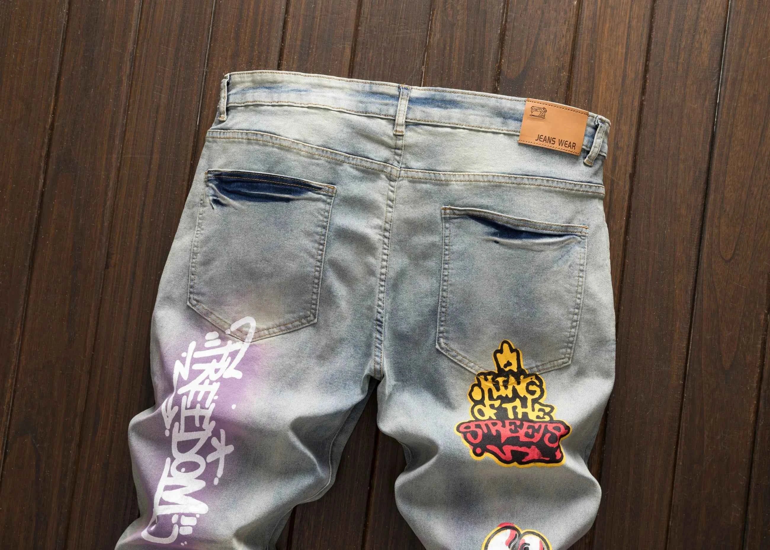 Men's street casual printed slim fit Pants