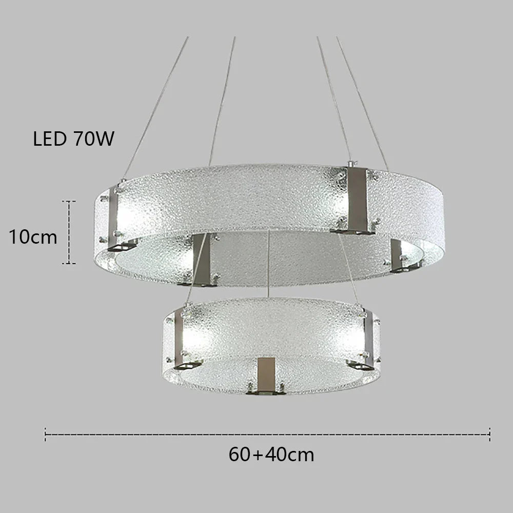 DecorBites™ Gold LED Chandelier for Luxe Living Room Lighting