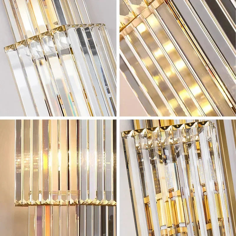 DecorBites™ Crystal Wall Lamp: Elegant Lighting Fixtures for Luxe Living Spaces