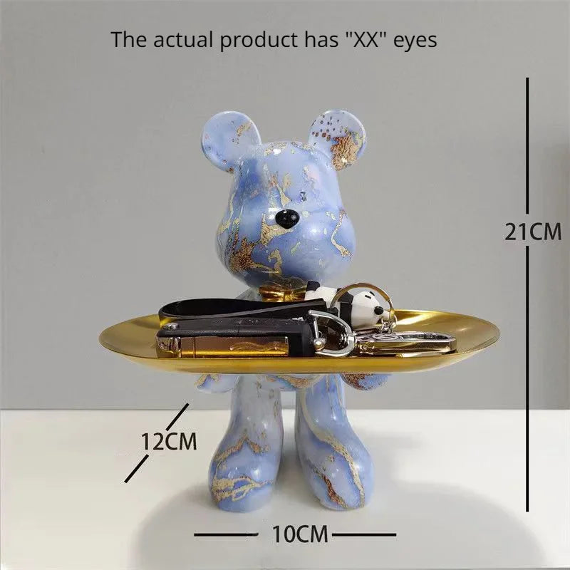 DecorBites™ Graffiti Bear Statue Ornament for Modern Home Decor