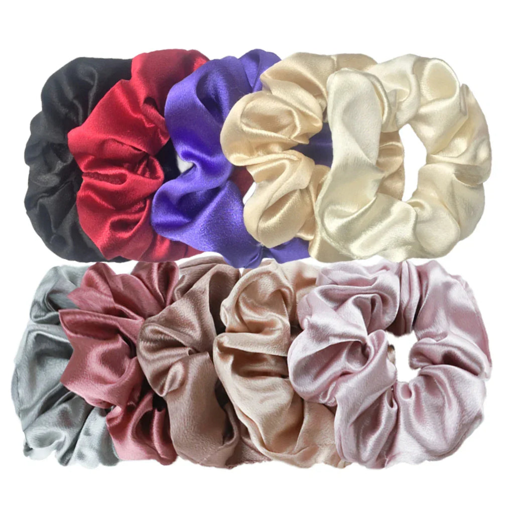 Women's Silky Satin Hair Scrunchies Set
