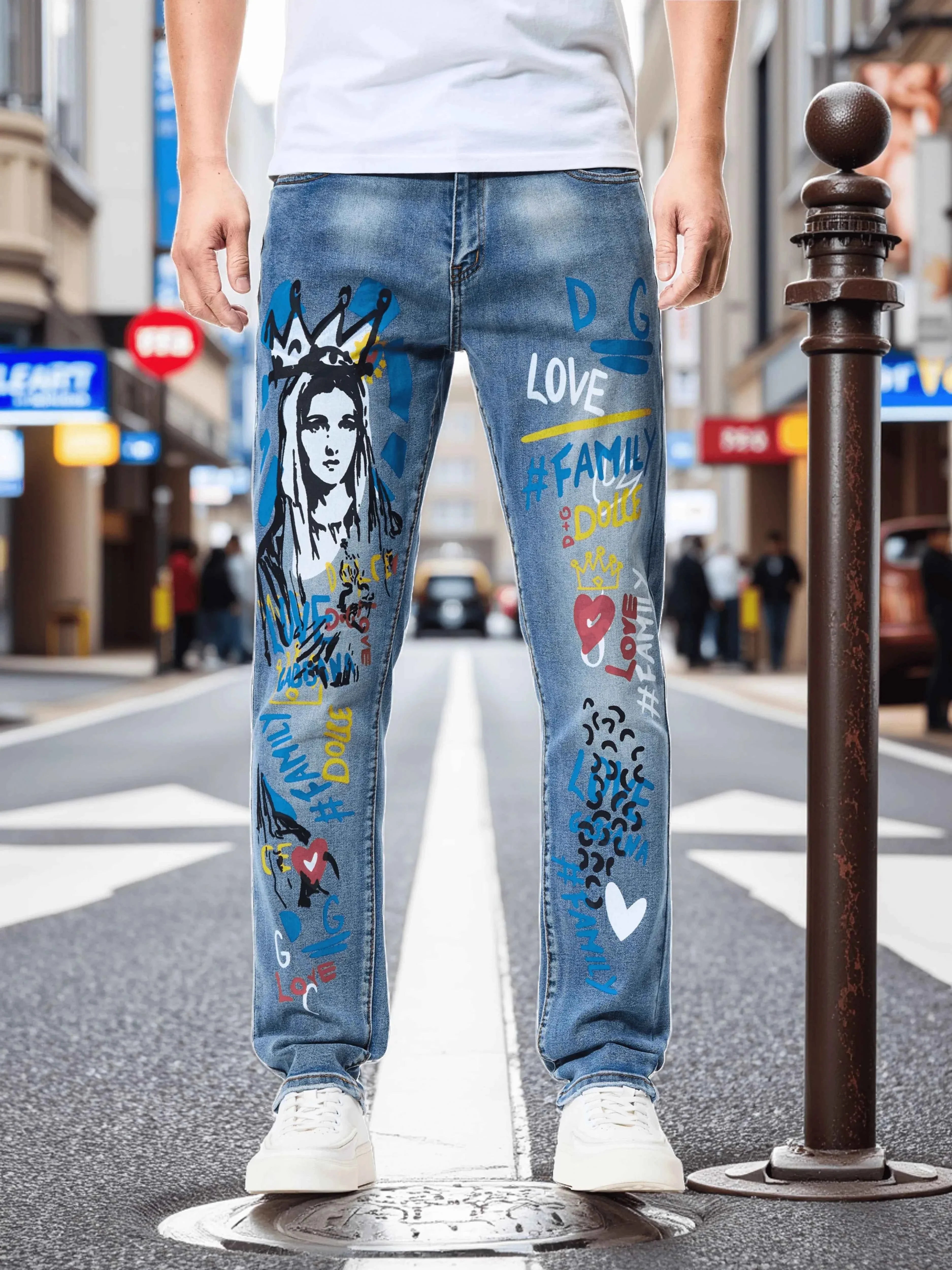Men's Printed Pants Urban Fashion