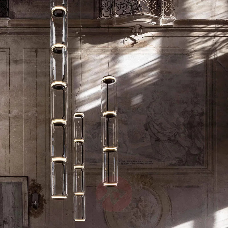DecorBites™ Heavy Glass Modern Chandelier Pendant Lamps for Living Room, Dining Room, and Store