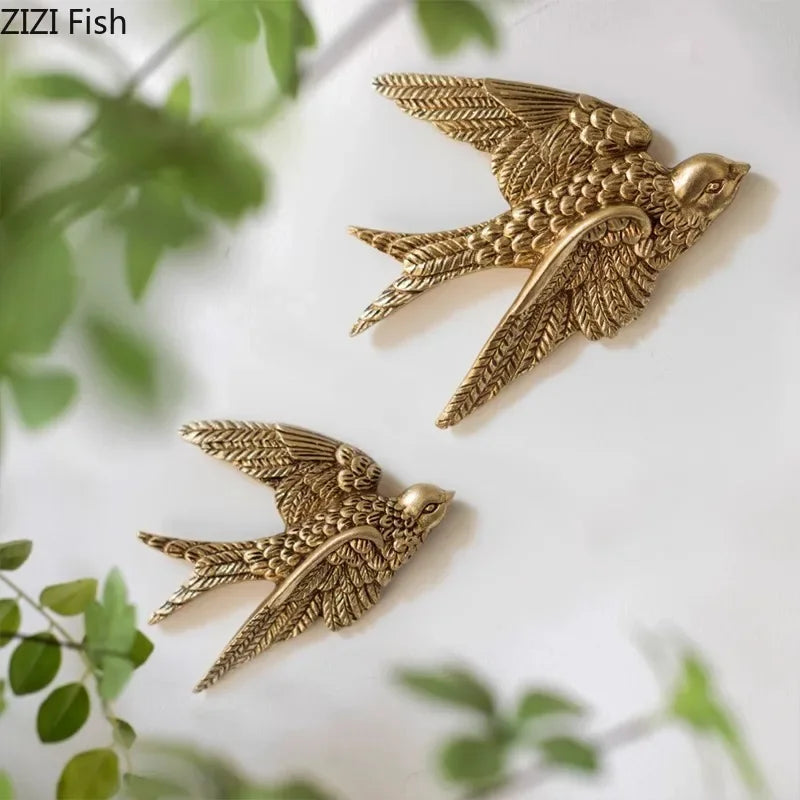 DecorBites™ Dove Wall Hanging Hooks for Stylish Living Room Display