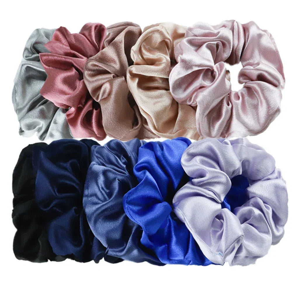 Women's Silky Satin Hair Scrunchies Set