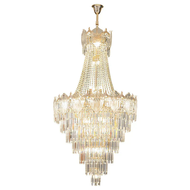 DecorBites™ Elegant Simple Staircase Chandelier LED Livingroom Villa Creative Hotel Lighting