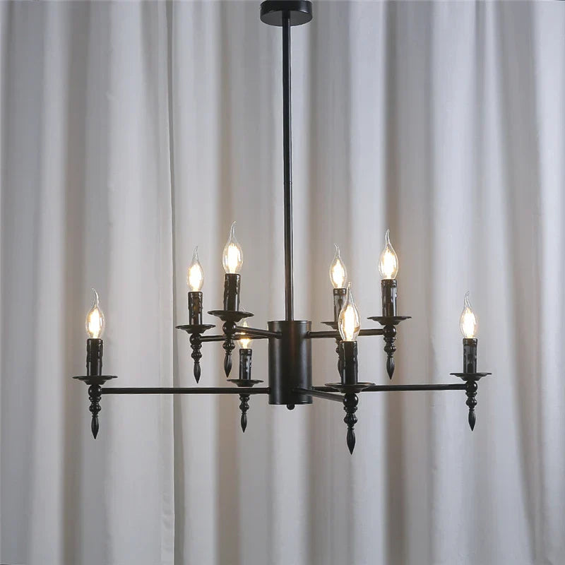 DecorBites™ Iron Art LED Pendant Chandelier Modern Living Room Kitchen Hanging Light