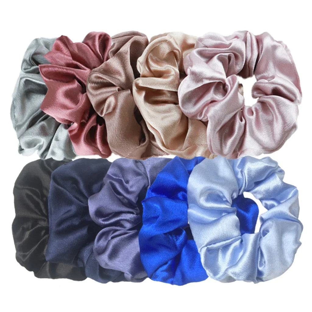 Women's Silky Satin Hair Scrunchies Set