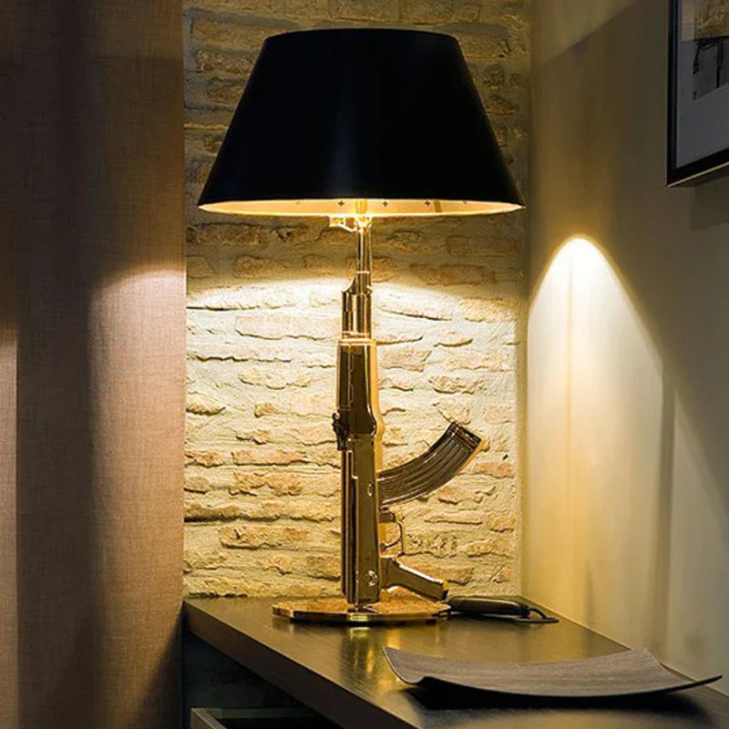 DecorBites™ Gold LED Floor Lamp: Postmodern Designer Corner Light for Living Room and Bedroom