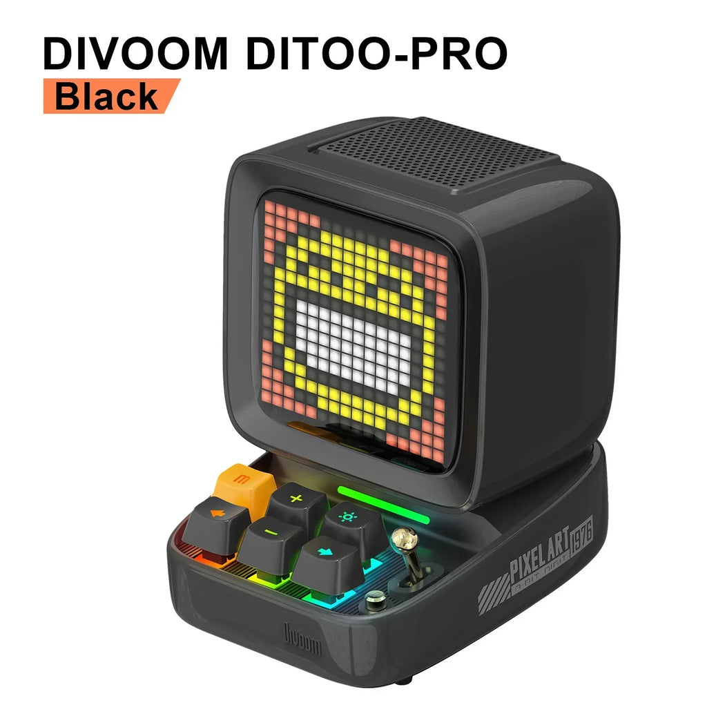 DecorBites™ Ditoo-Pro Retro Pixel Art Speaker Alarm Clock LED Display Home Decoration