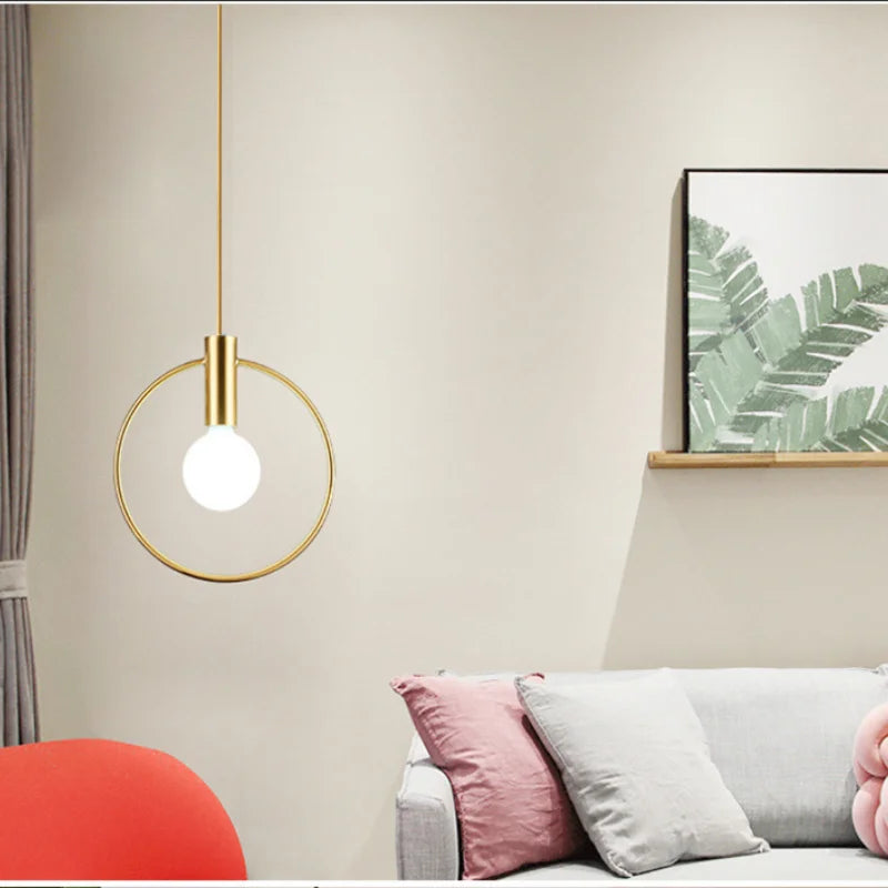 DecorBites™ Ins Wind Single Head Pendant Light - Bedroom Dinning Bar Porch Hanging Lamp