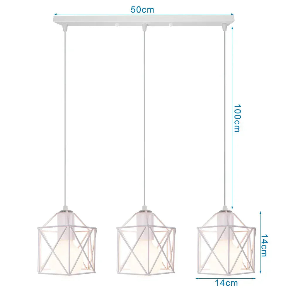 DecorBites™ Iron Frame Retro Led Pendant Light for Kitchen Dining Living Room