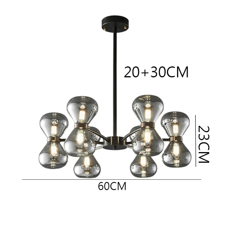 DecorBites™ LED Pendant Chandelier for Indoor Lighting and Living Room Decor