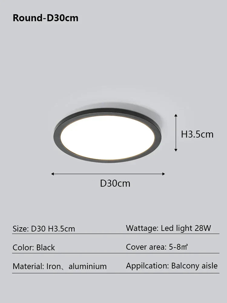 DecorBites™ LED Ceiling Lamp: Modern Minimalist Rectangular Design for Living room, Bedroom, Indoor Lighting