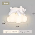 DecorBites™ Kids LED Bear Wall Lamps - Modern Princess Boy Girl Bedroom Lights