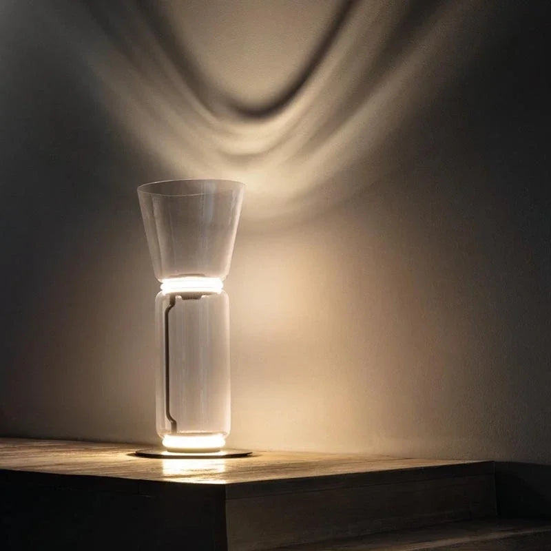 DecorBites™ Heavy Glass LED Floor Lamp: Modern Nordic Light for Living Room and Bedroom