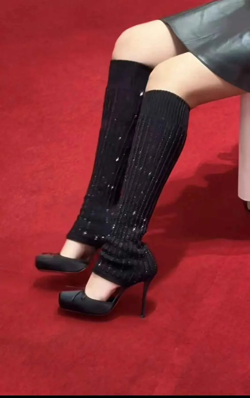 Sexy rhinestone Heels Elastic with sleeves New Arrivals