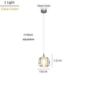 DecorBites™ Crystal Staircase Chandelier: Luxury Modern Lighting Fixture Amber/Smoky Grey/Clear