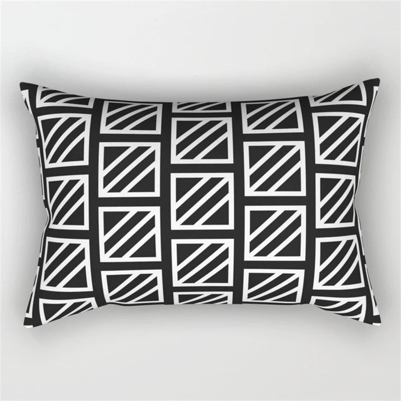 DecorBites™ Geometric Wave Line Waist Pillowcase Set